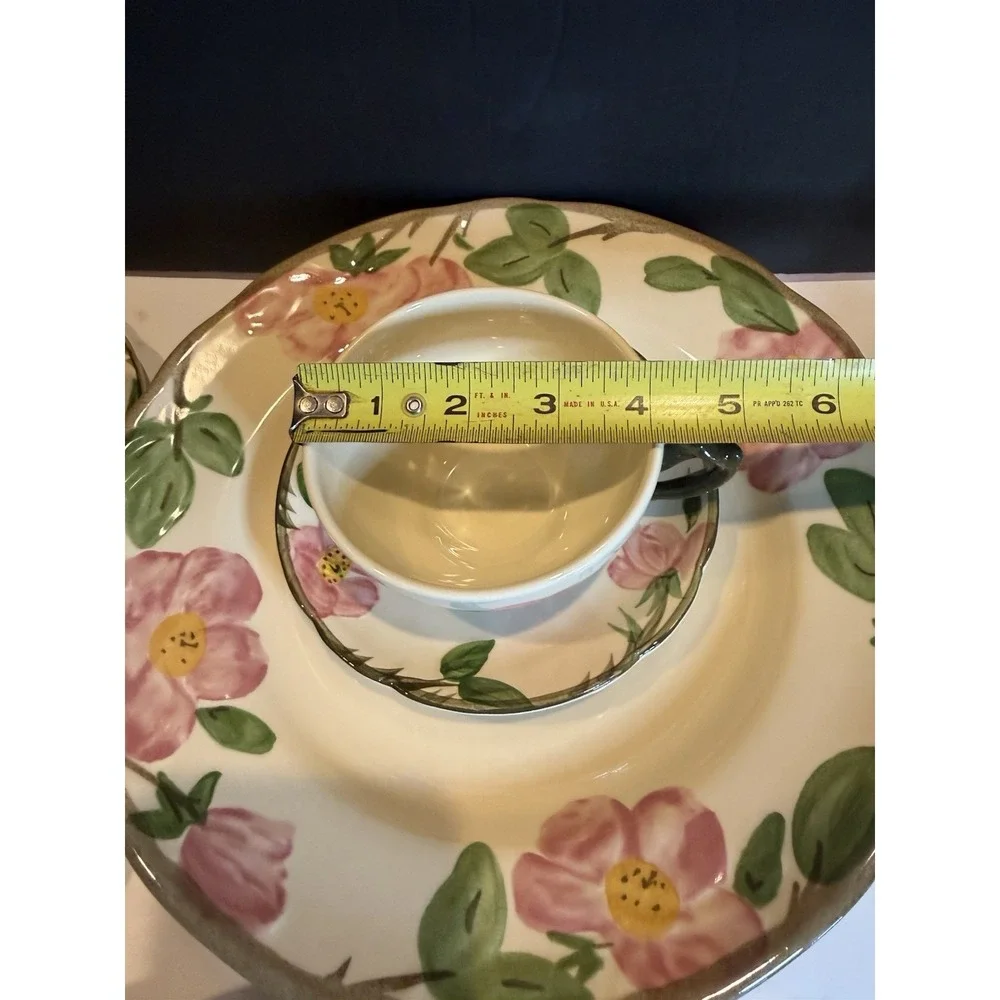Franciscan Desert Rose 1995 Dinnerware Set 16 Pc Johnson Bros Plates Cups Gravy